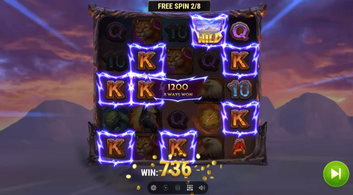 Colt Lightning Inferno gevinst i bonusspillet